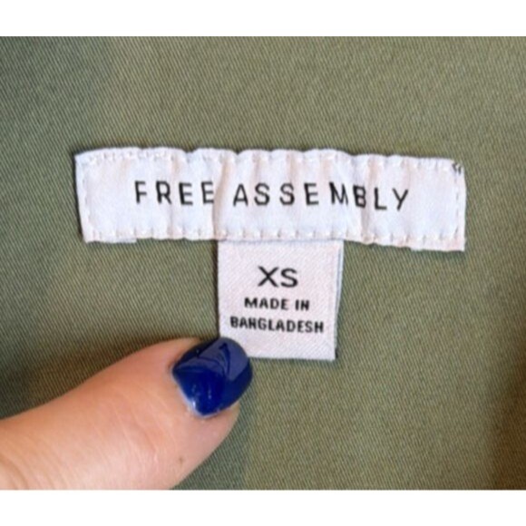 Military Inspired, Functional, Boho Chic, Olive Green Jumpsuit Women XS - Picture 5 of 8